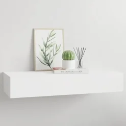 Wandrekken-vidaXL - Ladeschap - Wit - MDF