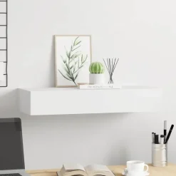 Wandrekken-vidaXL - Ladeschap - Wit - MDF