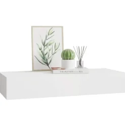 Wandrekken-vidaXL - Ladeschap - Wit - MDF