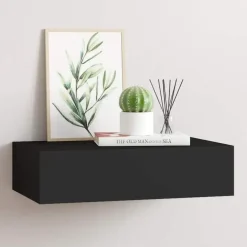 vidaXL - Ladeschap - Zwart - MDF