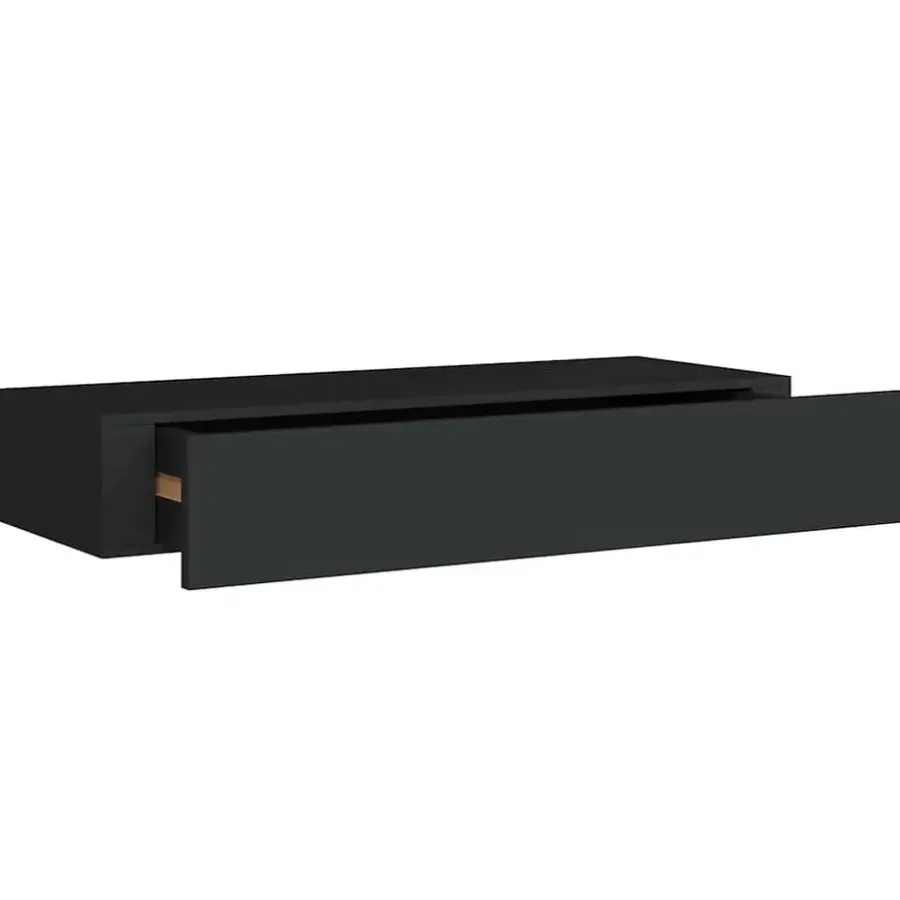 vidaXL - Ladeschap - Zwart - MDF