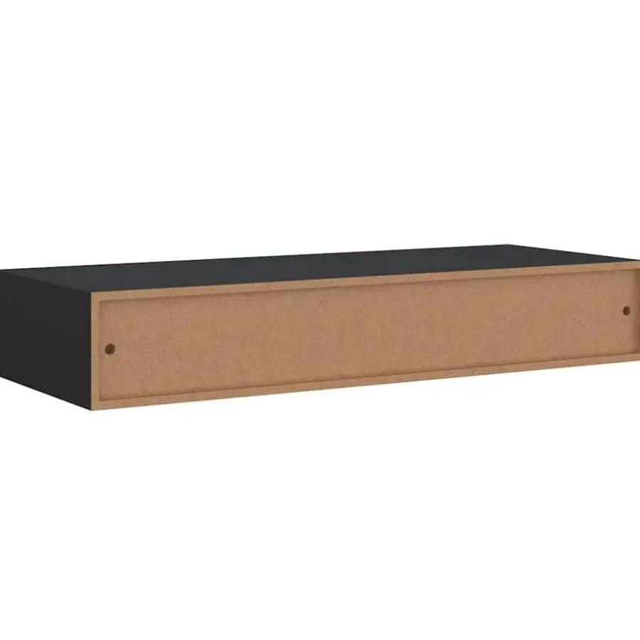 vidaXL - Ladeschap - Zwart - MDF