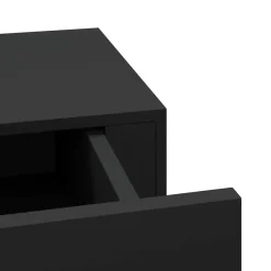Wandrekken-vidaXL - Ladeschap - Zwart - MDF