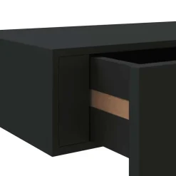 Wandrekken-vidaXL - Ladeschap - Zwart - MDF