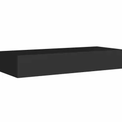 Wandrekken-vidaXL - Ladeschap - Zwart - MDF
