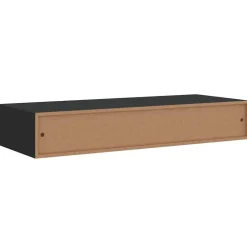 Wandrekken-vidaXL - Ladeschap - Zwart - MDF