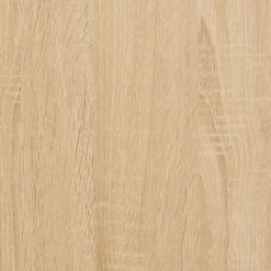 vidaXL - LED eenpersoonsbed met hoofdbord - Sonoma eiken - 90x200 cm