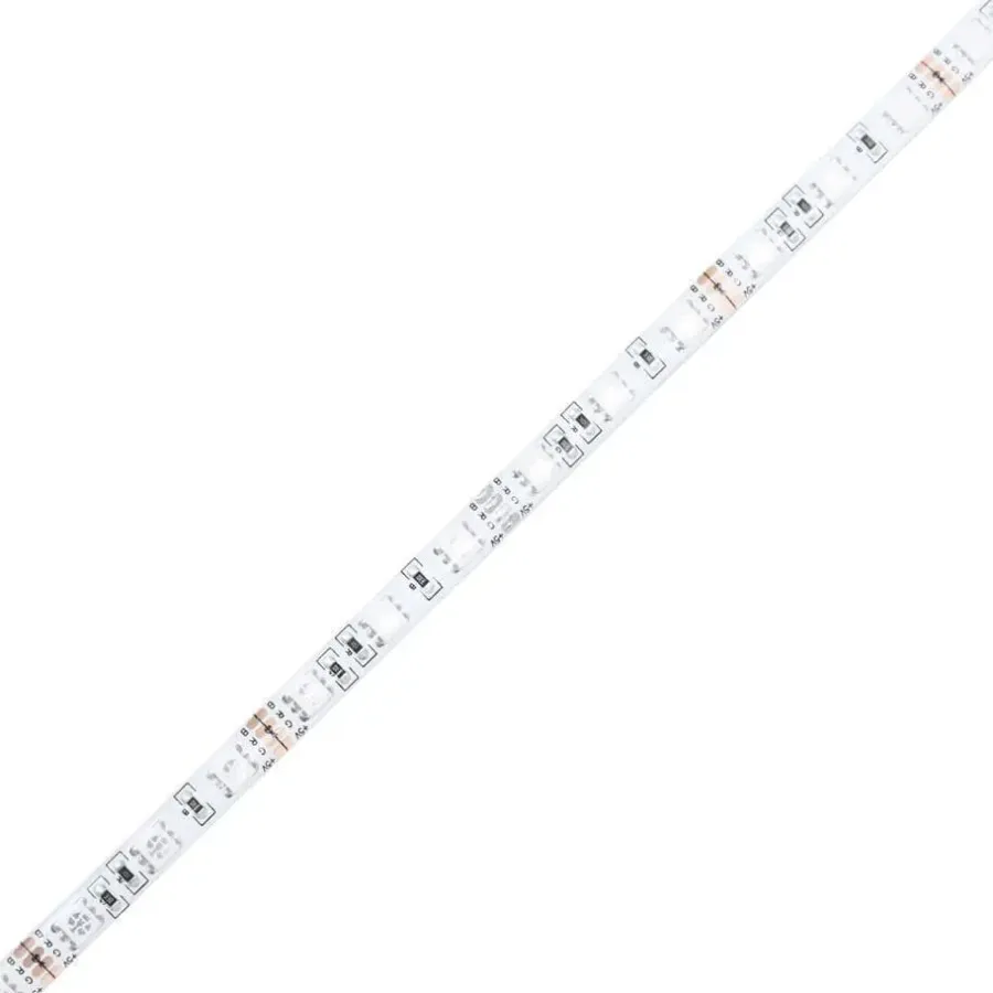 vidaXL - LED eenpersoonsbed met hoofdbord - Sonoma eiken - 90x200 cm
