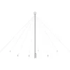 vidaXL - Led-kerstboom - Blauw - IJzer