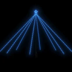 vidaXL - Led-kerstboom - Blauw - IJzer
