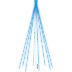 vidaXL - Led-kerstboom - Blauw - IJzer