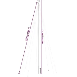 vidaXL - Led-kerstboom - Blauw - IJzer