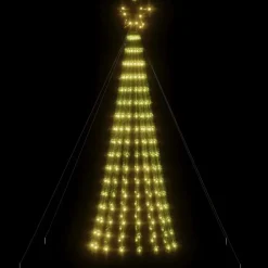 Kerstverlichting-vidaXL - Led-kerstboom - Warmwit - 180 cm