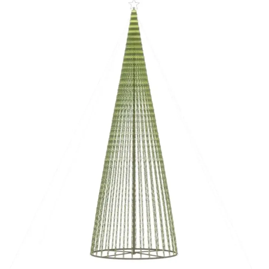 Kerstverlichting-vidaXL - Led-kerstboom - Warmwit - 500 cm