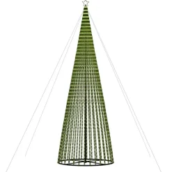 Kerstverlichting-vidaXL - Led-kerstboom - Warmwit - 500 cm
