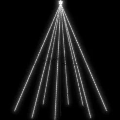 Kerstverlichting-vidaXL - Led-kerstboom - Wit - 800 x 230 cm