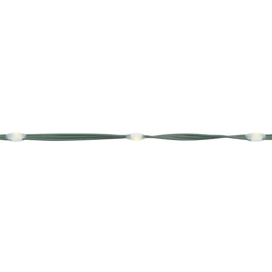 vidaXL - LED-kerstboom met spikes 495 LEDs 123x300,5 cm - Warmwit - Koper, ijzer