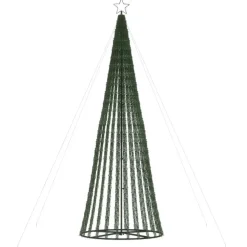 Kerstverlichting-vidaXL - LED-kerstboom met spikes 688 LEDs 100x300 cm - Warmwit - Koper, ijzer