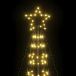 Kerstverlichting-vidaXL - LED-kerstboom met spikes 1534 LEDs 166,5x500 cm - Warmwit - Koper