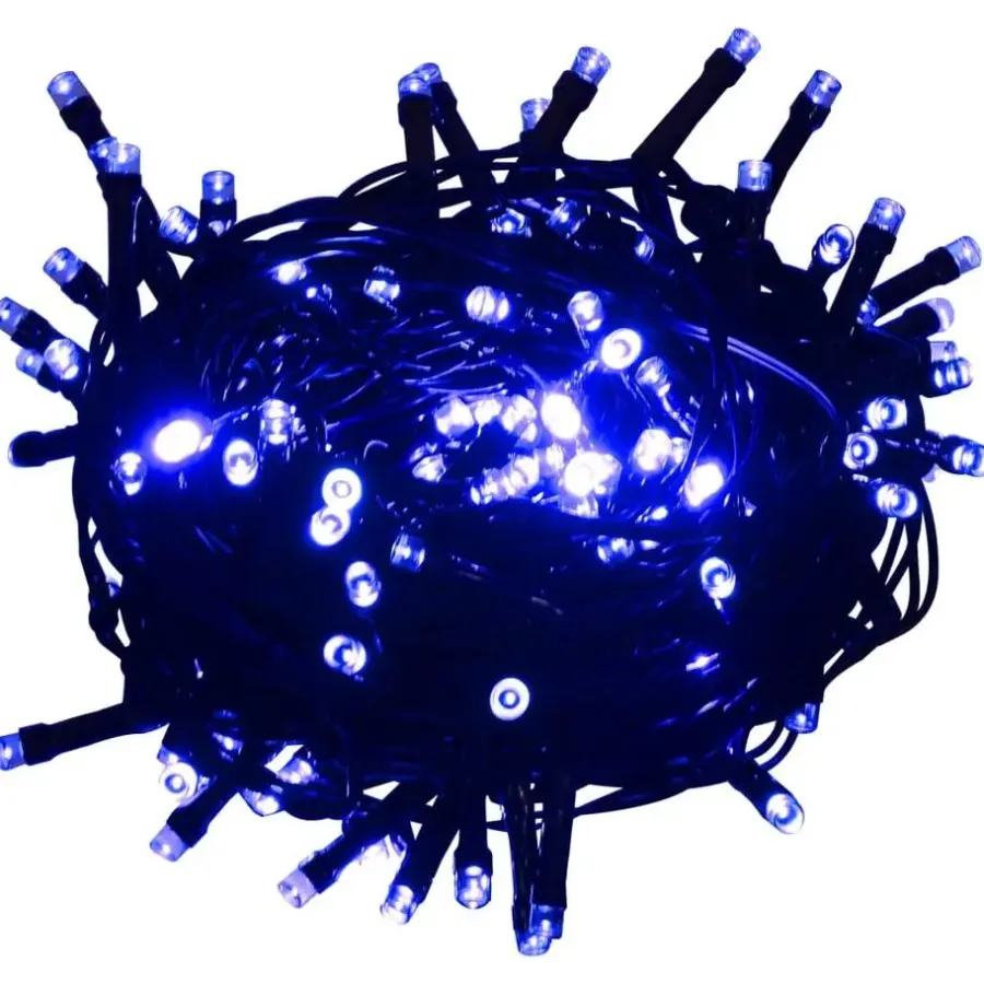 Kerstverlichting-vidaXL - Led-slinger - Blue - 15 m