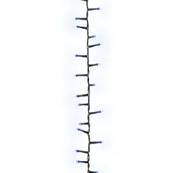 Kerstverlichting-vidaXL - Led-slinger - Blue and dark green - 13 m