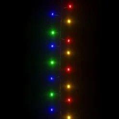 vidaXL - Led-slinger - Multicolour and dark green - 13 m