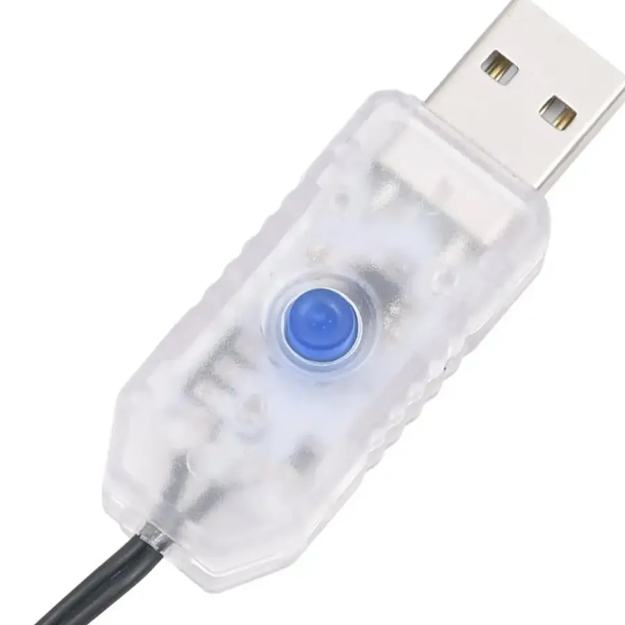 vidaXL - Led-slinger - Multicolour and dark green - 13 m
