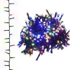 vidaXL - Led-slinger - Multicolour and dark green - 65 m