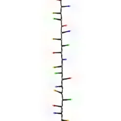 vidaXL - Led-slinger - Multicolour and dark green - 65 m