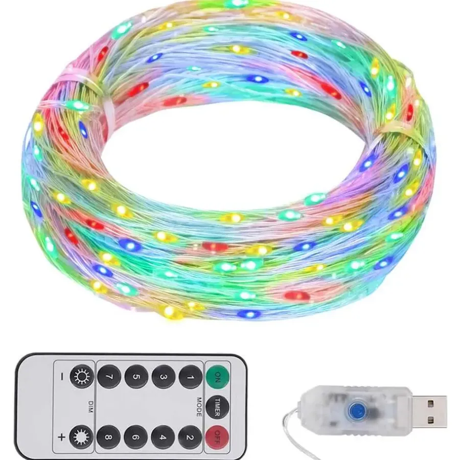 Lichtsnoeren-vidaXL - Led-slinger - Multikleur - 15 m