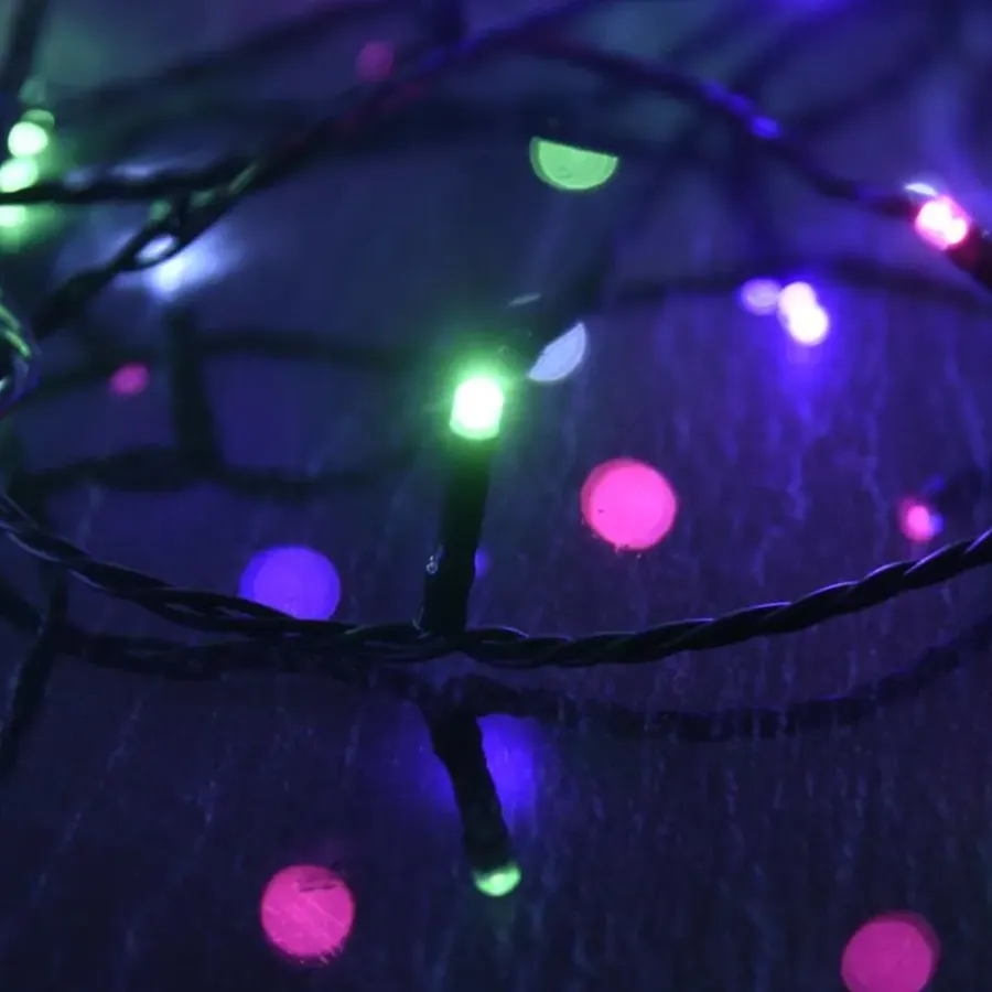 Kerstverlichting-vidaXL - Led-slinger - Pastel multicolour - 15 m