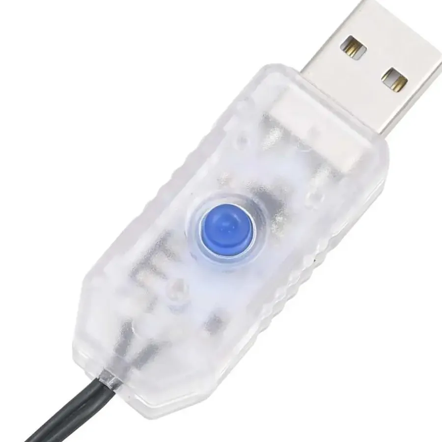 vidaXL - Led-slinger - Warmwit en donkergroen