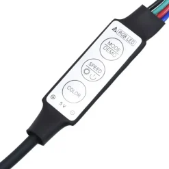 Spiegelkasten-vidaXL - Led-spiegelkast - Grijs - Bewerkt hout