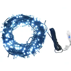 Kerstverlichting-vidaXL - Led-verlichting - Koudwit - 40 m