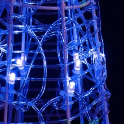 Kerstverlichting-vidaXL - Lichtkegel - Blue - 90 cm