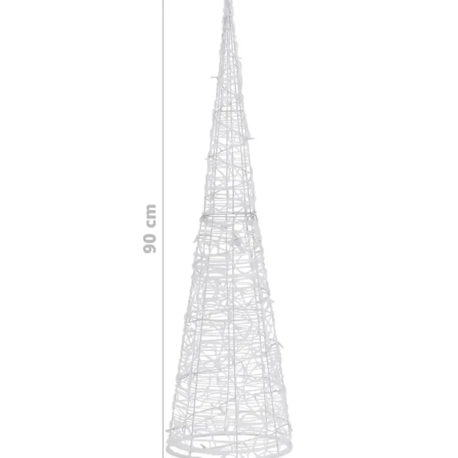 Kerstverlichting-vidaXL - Lichtkegel - Blue - 90 cm