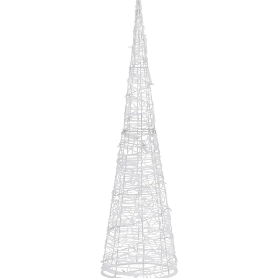 Kerstverlichting-vidaXL - Lichtkegel - Cold white - 90 cm