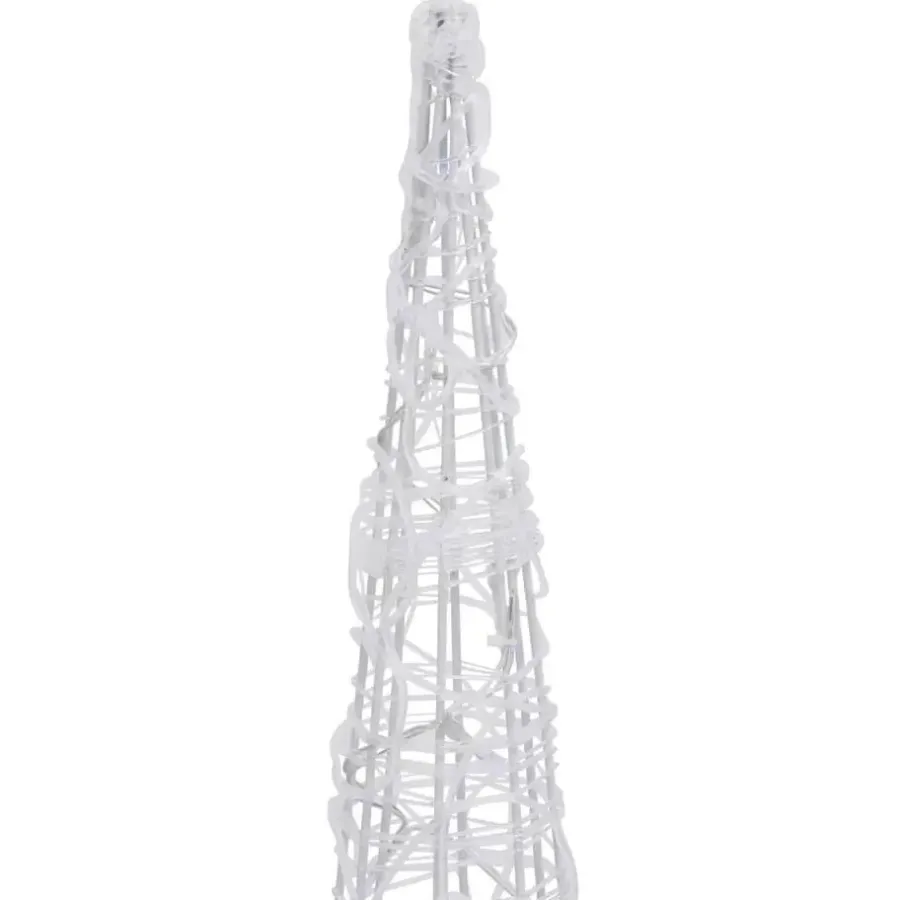 Kerstverlichting-vidaXL - Lichtkegel - Cold white - 90 cm