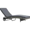 vidaXL - Ligbed - Antraciet - Poly rattan