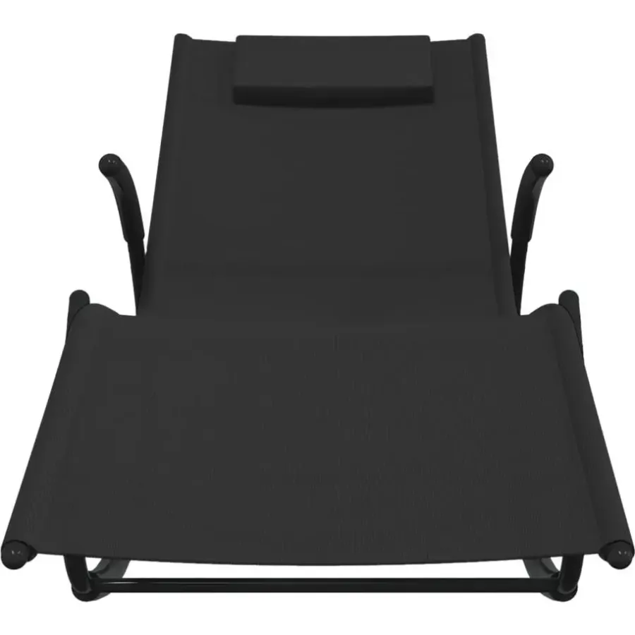 Ligbedden-vidaXL - Ligbed - Black