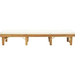 vidaXL - Ligbed - Bruin - Hout