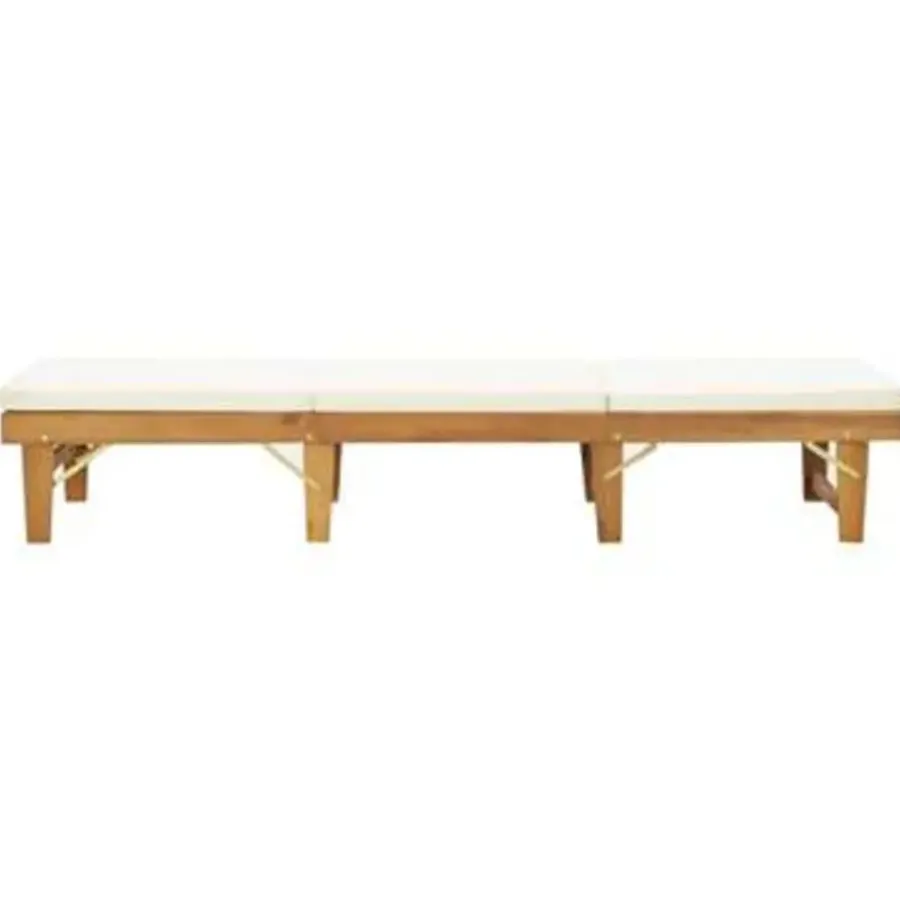vidaXL - Ligbed - Bruin - Hout