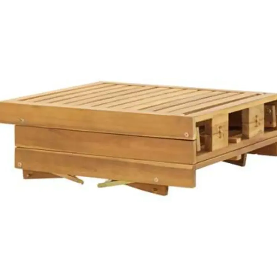 vidaXL - Ligbed - Bruin - Hout