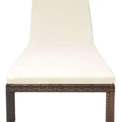 vidaXL - Ligbed - Bruin - Poly rattan
