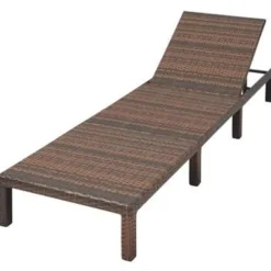 vidaXL - Ligbed - Bruin - Poly rattan