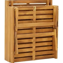 vidaXL - Ligbed - Grijs - Hout