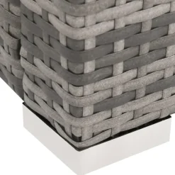 Ligbedden-vidaXL - Ligbed - Grijs - Poly rattan