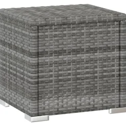 vidaXL - Ligbed - Grijs - Poly rattan