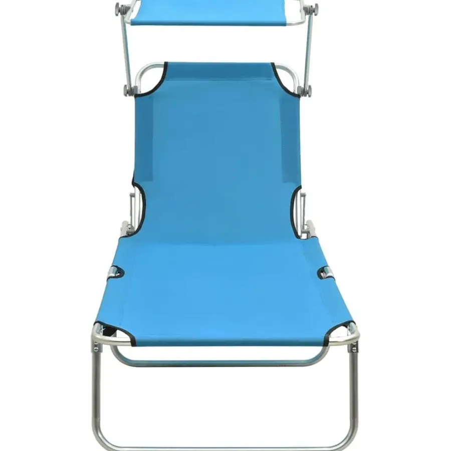 vidaXL - Ligbed - Turquoise - Stof