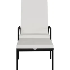 Ligbedden-vidaXL - Ligbed - Zwart - Poly rattan